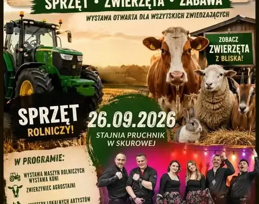 AGROSTAJNIA 2026 w Skurowej – druga edycja wystawy rolniczej już 26 września