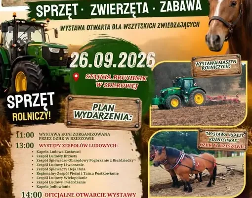 AGROSTAJNIA 2026 w Skurowej – rolnictwo, tradycja i rodzinna zabawa