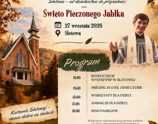 Piknik Rodzinny i Święto Pieczonego Jabłka w Słotowej – 27 września 2026