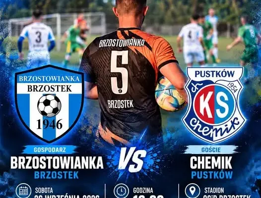 LKS Brzostowianka Brzostek zagra z KS Chemik Pustków – sobotni mecz ligowy