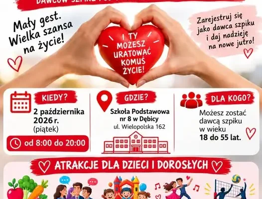 Dębica: Dzień Dawcy Szpiku z DKMS i #KOMÓRKOMANIA – 2 października