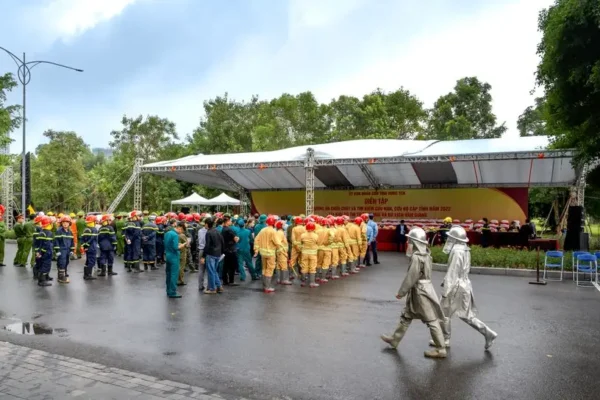 XXVIII Pielgrzymka Służb Mundurowych w Przeczycy z udziałem OSP z Gminy Jodłowa