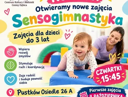 Sensogimnastyka dla dzieci od 1 roku życia w CKiB Gminy Dębica