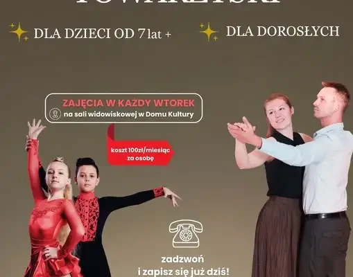 Taniec towarzyski w Brzostku – nowe zajęcia dla dzieci i dorosłych
