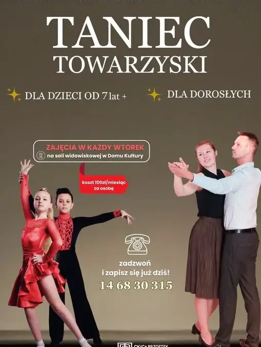 Taniec towarzyski w Brzostku – nowe zajęcia dla dzieci i dorosłych