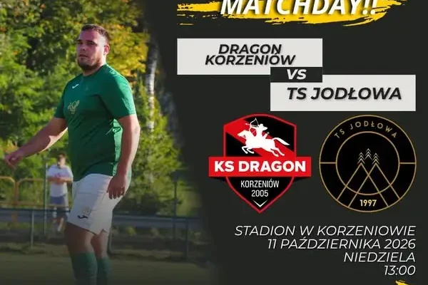 KS Dragon Korzeniów kontra TS Jodłowa – mecz wyjazdowy już 11 października