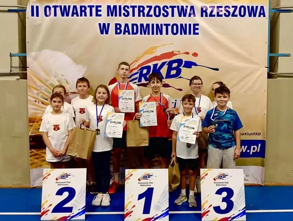 Legion Pilzno z medalami w Rzeszowie – sukcesy młodych badmintonistów