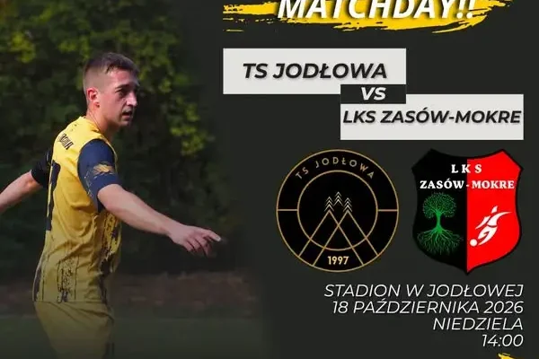 TS Jodłowa podejmie wicelidera – LKS Zasów-Mokre w niedzielę na stadionie w Jodłowej