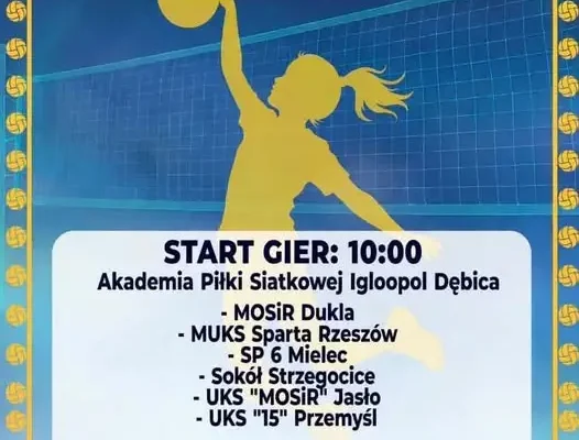 Siatkarskie emocje w Dębicy – turniej czwórek w MOSiR