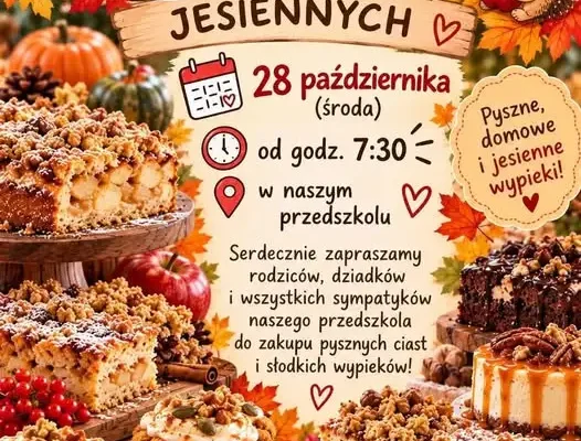 Jesienny Kiermasz Ciast w przedszkolu – 28 października