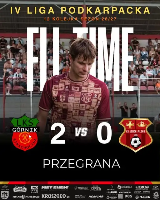 LKS Górnik Strachocina pokonuje KS Legion Pilzno 2:0