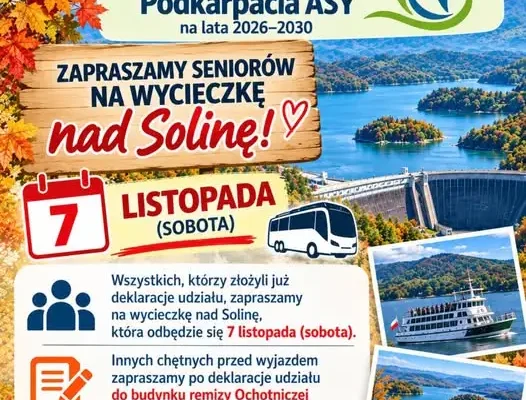Wycieczka nad Solinę dla seniorów z Dębicy-Kędzierza