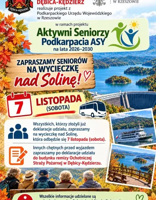 Wycieczka nad Solinę dla seniorów z Dębicy-Kędzierza
