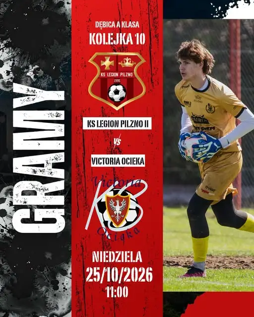 Rezerwy Legionu Pilzno zagrają z Victorią Ocieka. Kibice szykują doping