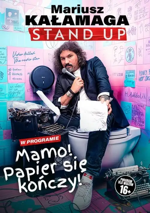 Mariusz Kałamaga wystąpi w Dębicy ze stand-upem „Mamo! Papier się kończy!”