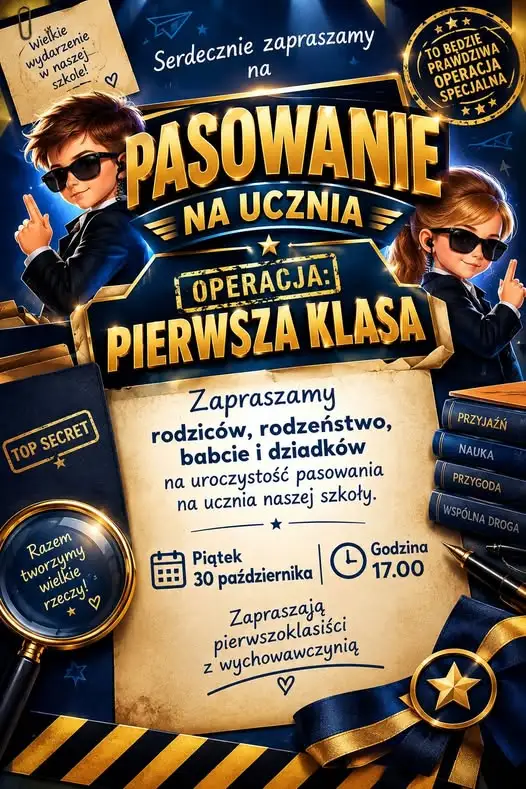 Pasowanie pierwszoklasistów w SP nr 8 w Dębicy – wyjątkowa „Operacja: Pierwsza Klasa”