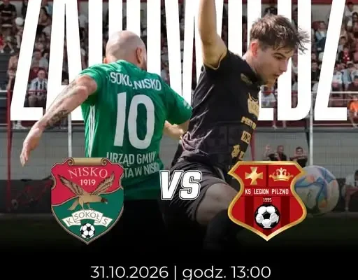 Legion Pilzno zagra na wyjeździe z Sokołem Nisko w 14. kolejce IV ligi